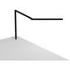 Z-Bar Mini PRO Gen 4 12.5 inch 6.80 watt Matte Black Desk Lamp Portable Light, Through-Table Mount